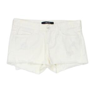 J Brand White Distressed Cut-Off Shorts Low-Rise White Raw Distressed hem 28 NWT